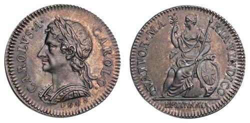 1665 pattern farthing