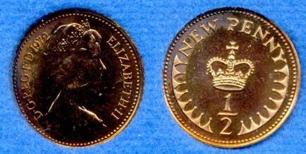 1972 halfpenny