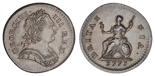 1771 farthing