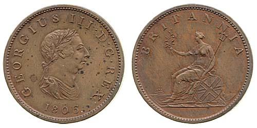 1806 halfpenny