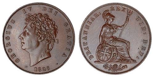 1826 halfpenny