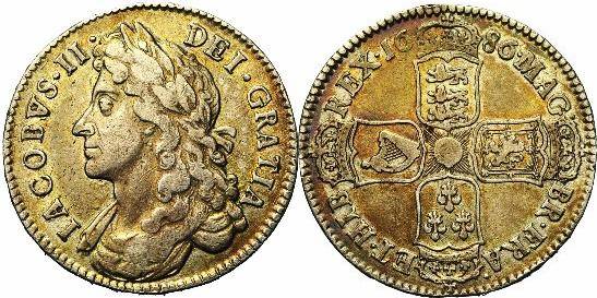 1686 half crown