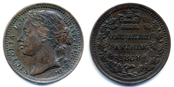 1868 Third Farthing