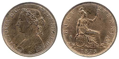 1875H halfpenny